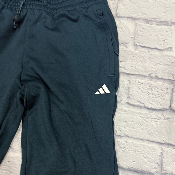 Adidas Teal Joggers with White Logo - Picture 2 of 8
